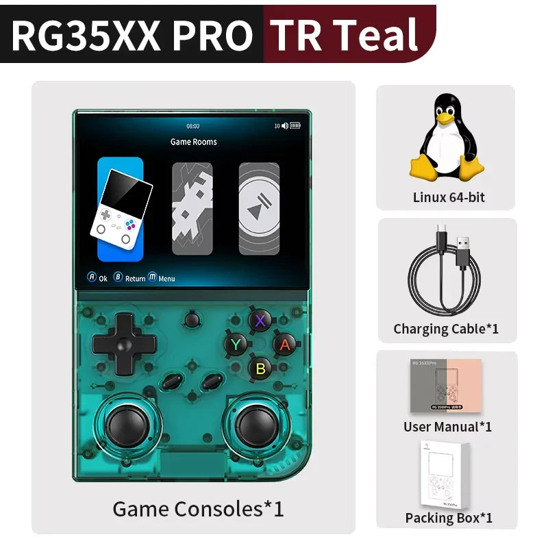 Anbernic RG35XX PRO RG 35XXPRO Retro Handheld Game Console Retro Video Gaming Player Linux 64-bit 3.5IPS Screen3200mAh 256G PSP