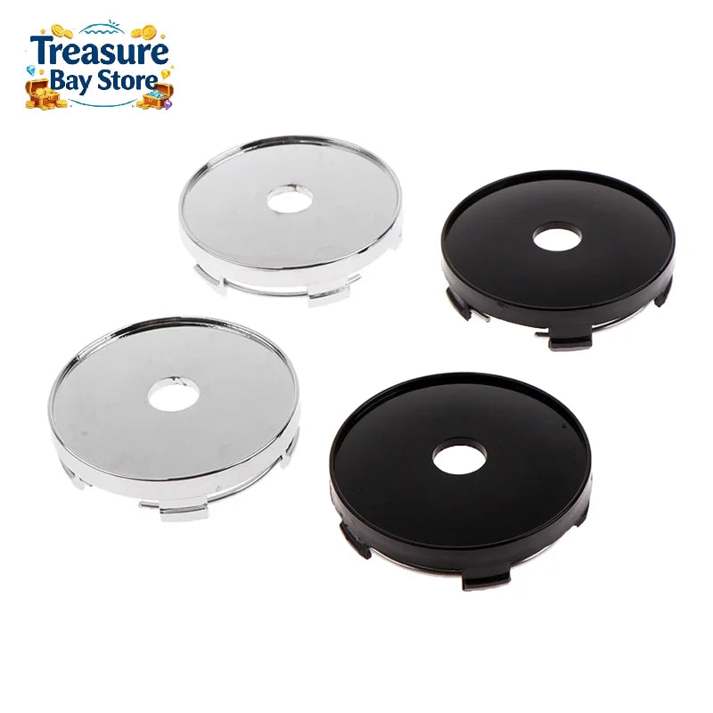4Pcs/lot 60mm Fit 65mm Logo Black Plastic Car Wheel Center Hubcaps Covers Set Car Wheel Rim Hub Caps Car Styling Accessories
