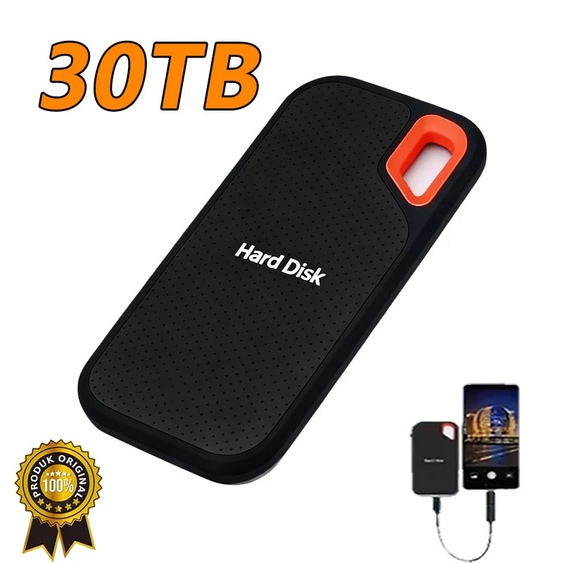Ultra Thin Portable External SSD Solid State Drive | USB 3.1 Type-C