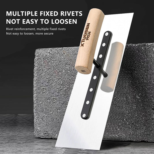 Stainless Steel Bricklaying Trowel, Cement Plastering Scraper