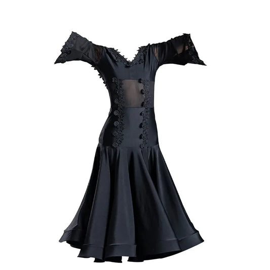 Customized modern waltz competition dress