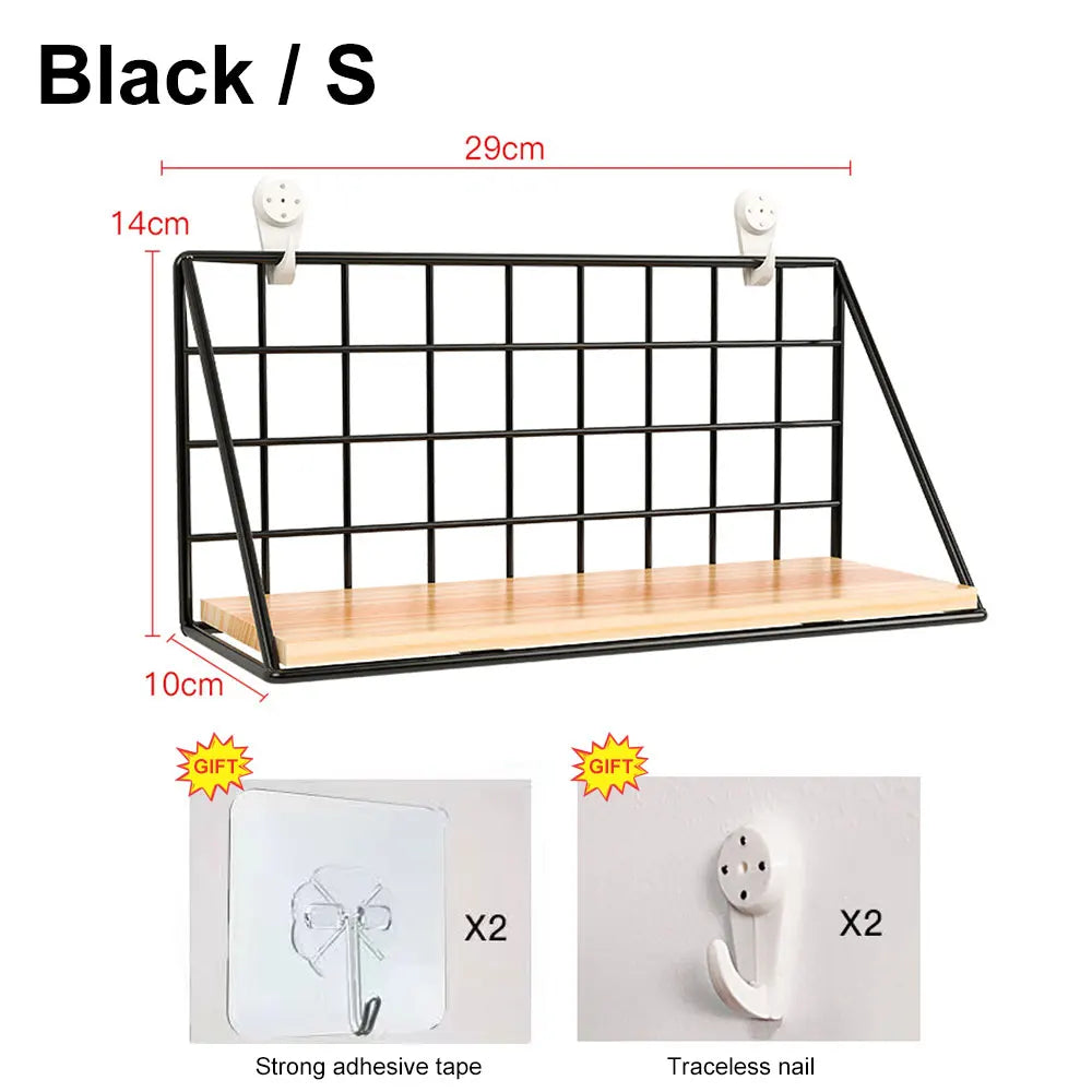 Hanging Wooden Spice Rack - Wall-Mounted Seasoning Jar Shelf - photo 8