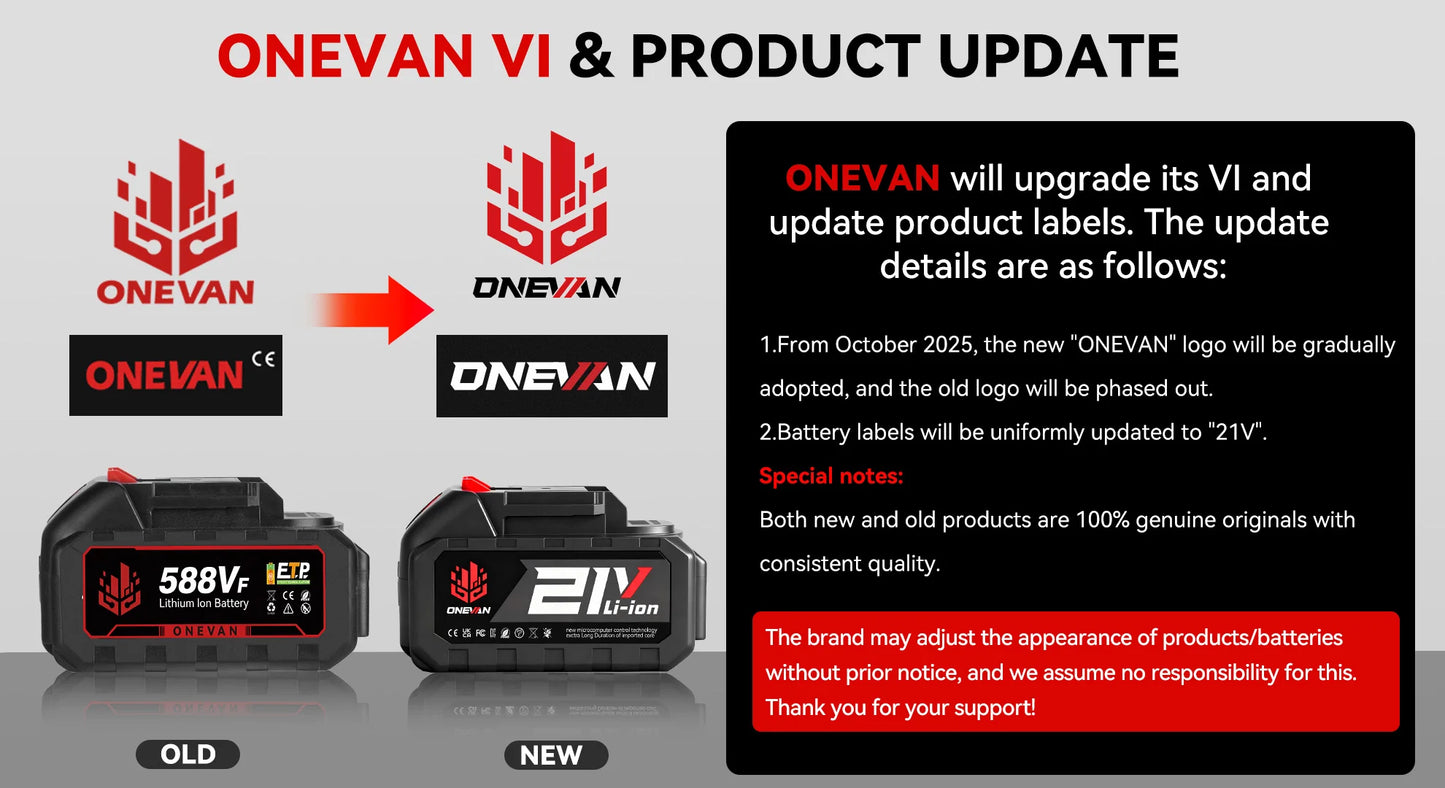ONEVAN 4500W 8 Inch Brushless Electric Saw Chainsaw With Oil Spray Rechargeable 45000RPM Woodworking Tool For Makita Battery Pin