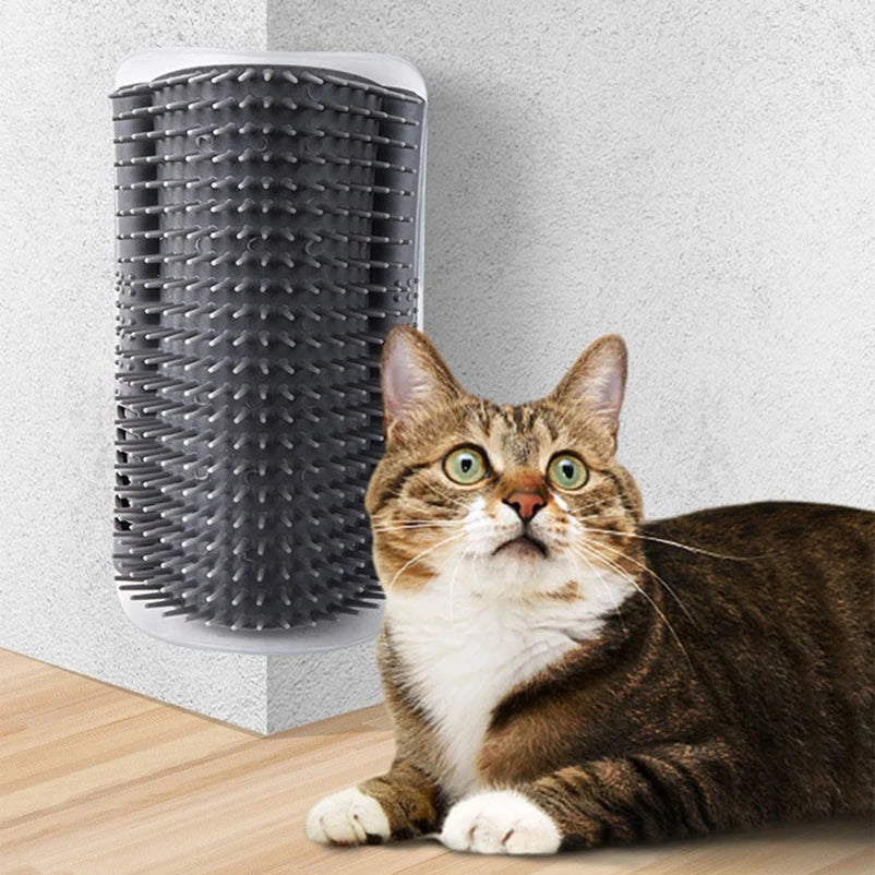 Cat Corner Self Groomer Brush - Wall Mount Scratching Massager