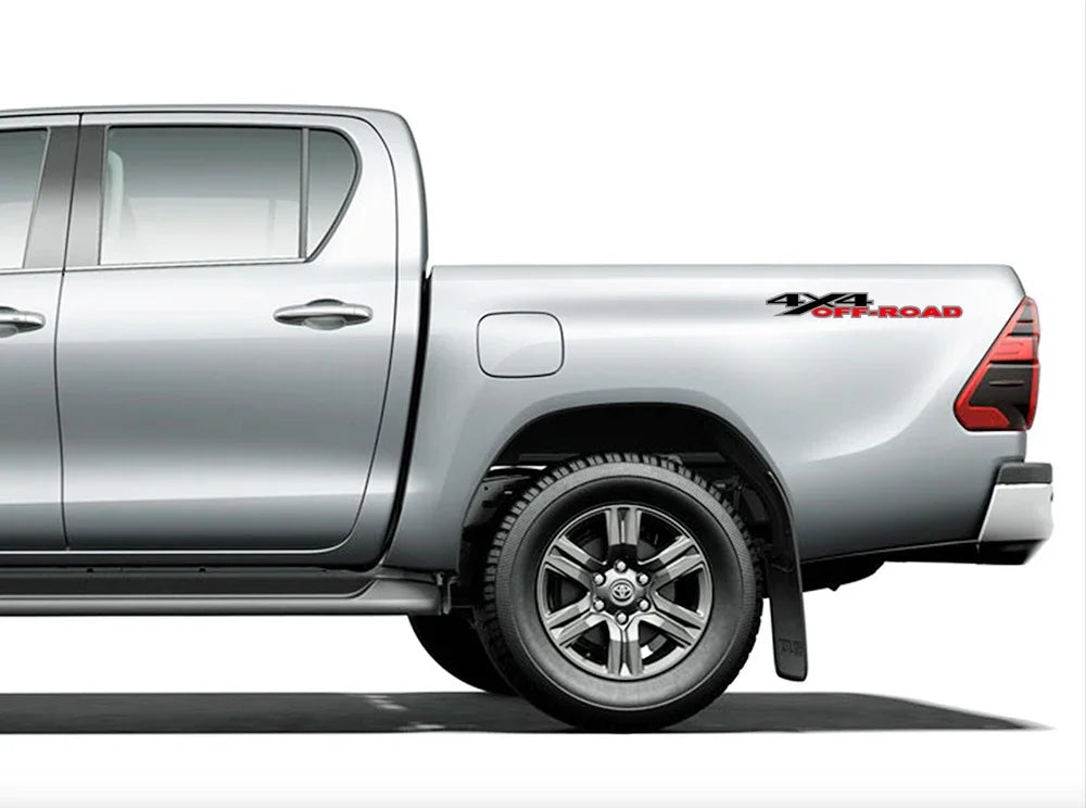 2Pcs 4X4 Off Road Stickers Car Graphics Decor Decal For Ford F150 Chevrolet Silverado GMC Sierra Dodge Ram Isuzu Dmax Pickup