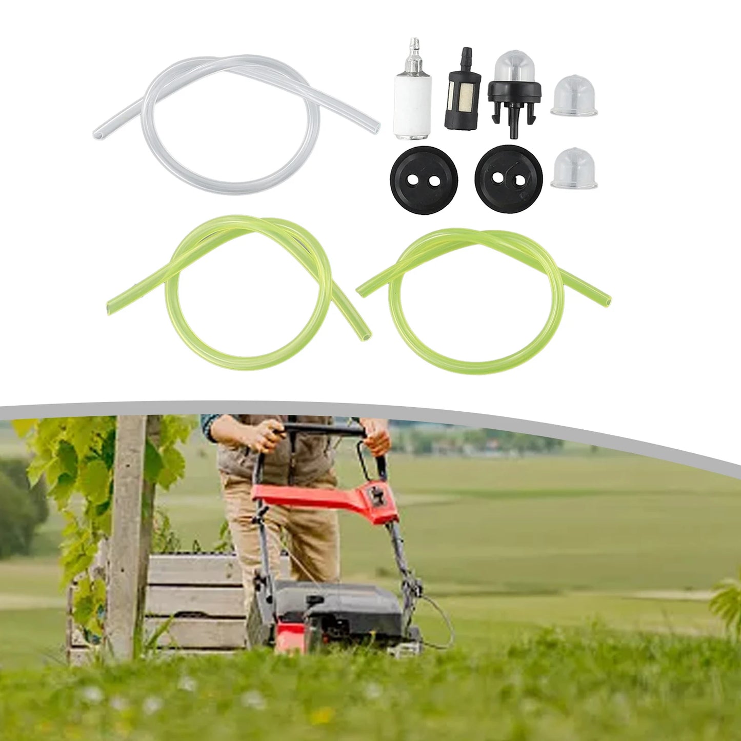 Universal Fuel Line Hose Tube Primer Bulb Spare Parts Chainsaw Blowers Trimmer Carburetor For McCulloch For Husqvarna Chainsaw