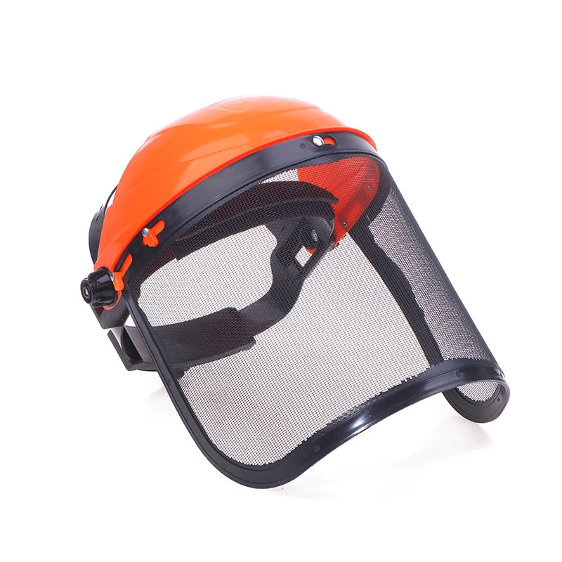 1PC Garden Grass Trimmer Safety Helmet Hat with Full Face Mesh Protective Mask for Logging Brush Cutter Forestry Protection