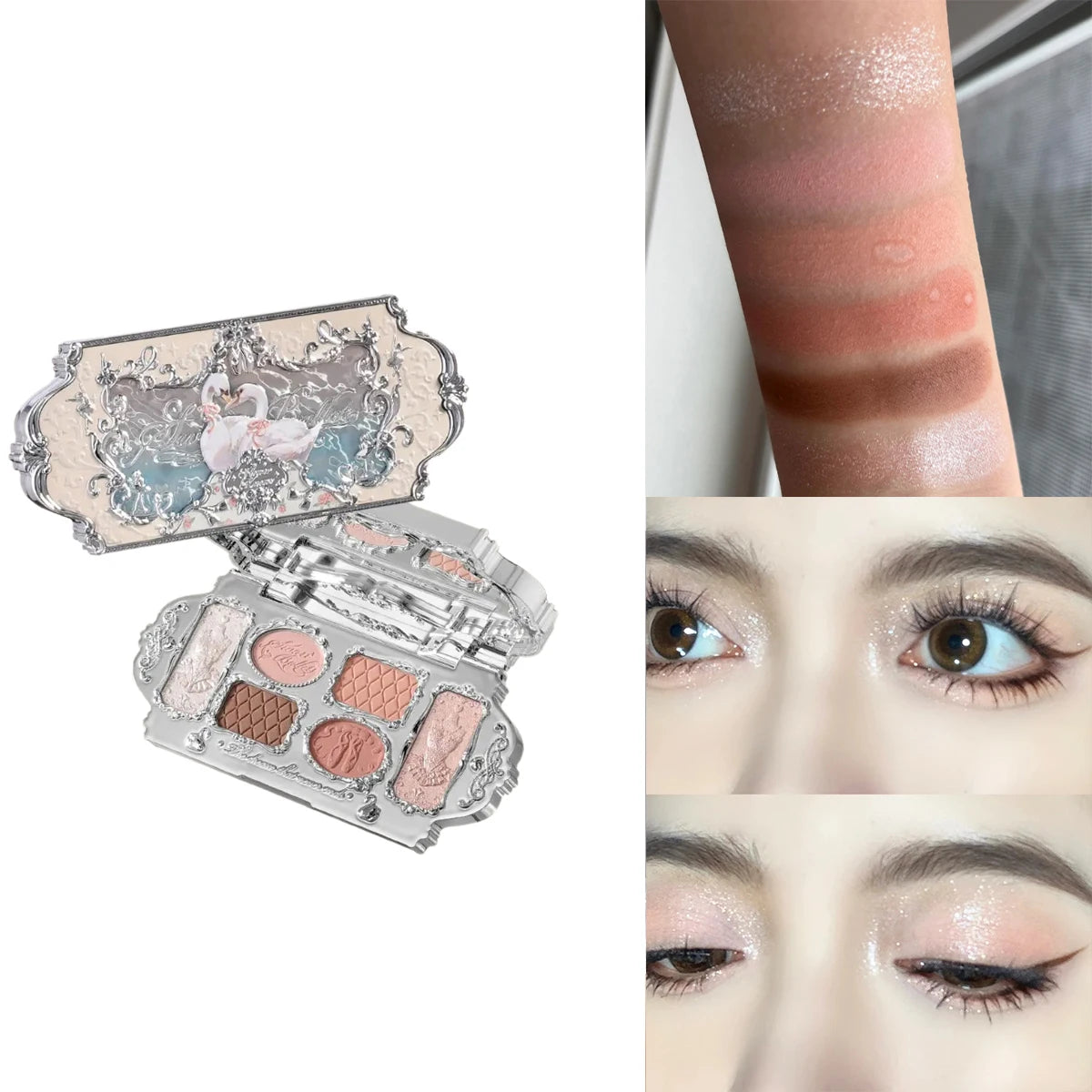 Flower Knows 2026 Bunny Garden Makeup Palette – Cute Rabbit Eyeshadow, Blush & Highlight All-in-One