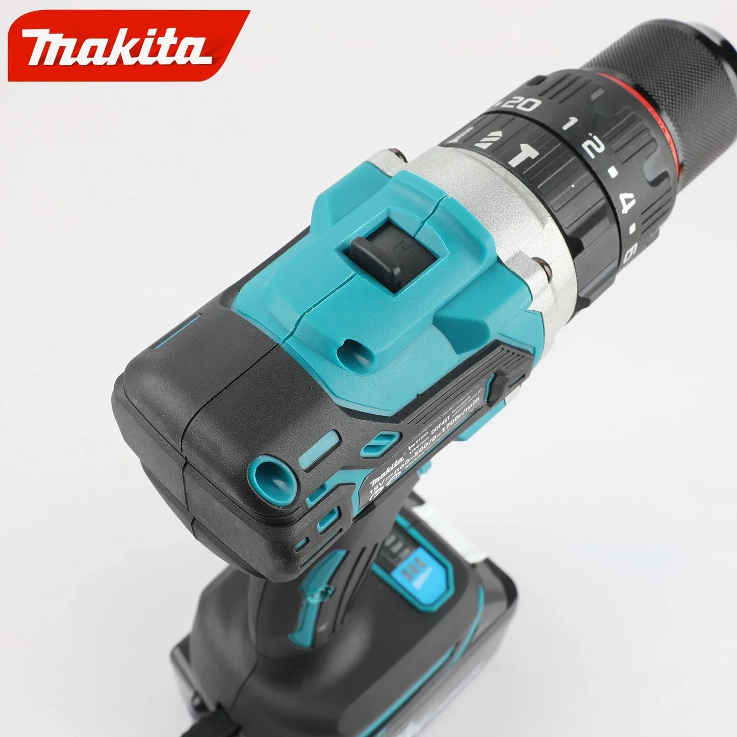 Makita DDF487 18V Brushless Cordless Drill Driver – Lithium Battery Compatible, UK/US/AU/EU Plug