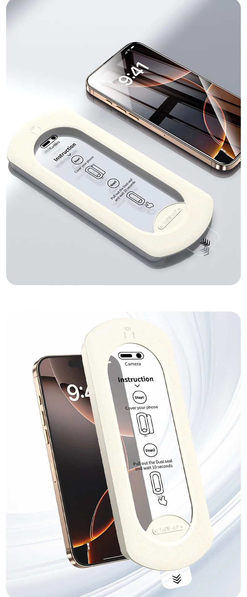 2PCS HD Tempered Glass Dust Free Install Box Protector For IPhone 16 15 14 13 12 11 Plus ProMax X XS XsMax XR Anti Peeping Film
