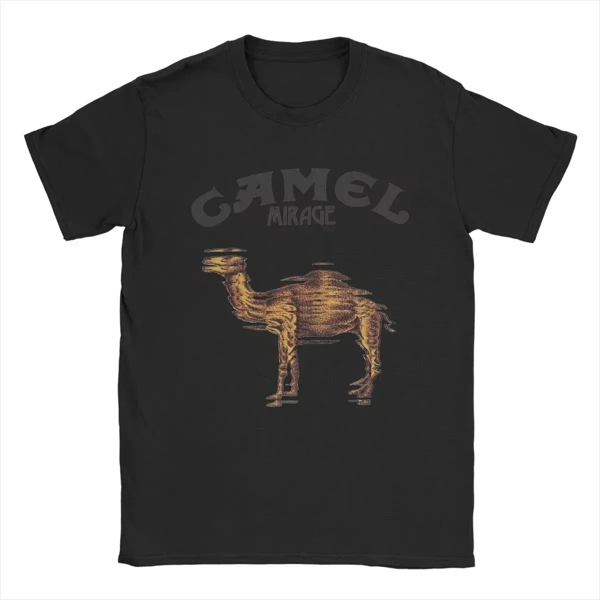 Retro Car Camel Cigarettes T-Shirt Vintage Cotton Tops Tees Short Sleeve Casual Streetwear Men Women Clothing Harajuku