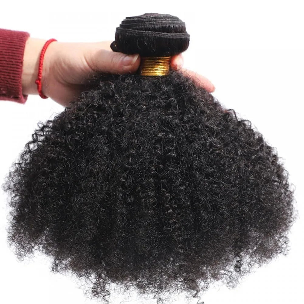 10A Brazilian Afro Curly Hair Bundles Kinky Curly Short Human Hair Weave Jerry Curl Hair Extensions Virgin Hair Bundle for Women
