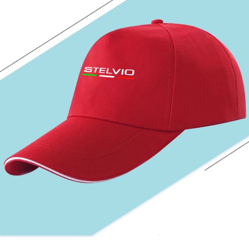 Car Hats Casual Baseball Caps Sunscreen Cotton Ventilate Hat for Alfa Romeo STELVIO Auto Accessories