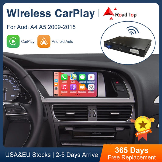 Wireless CarPlay & Android Auto Interface, Compatible with Audi A4 B8 A5 Q5