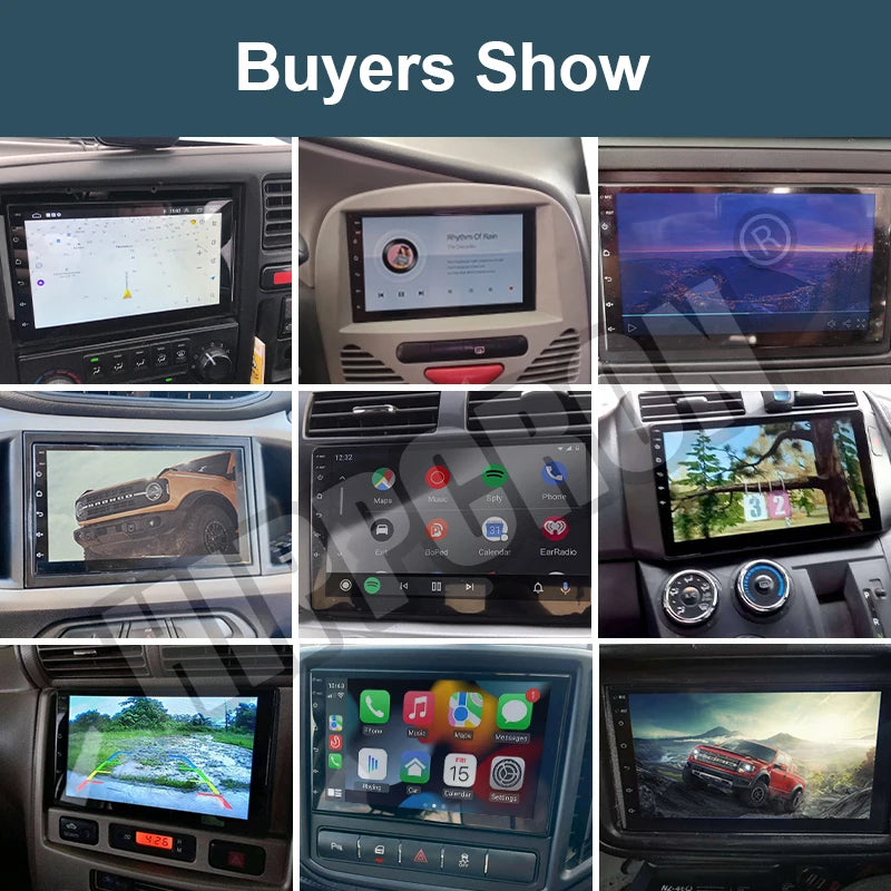 HIPPCRON Universal 2-DIN Car Stereo (7"/9") — Wireless CarPlay & Android Auto, Linux Touchscreen