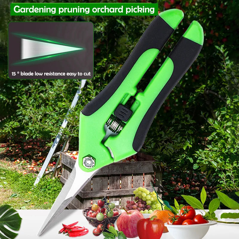 Garden Pruning Scissors — Stainless Steel Bonsai & Flower Shears