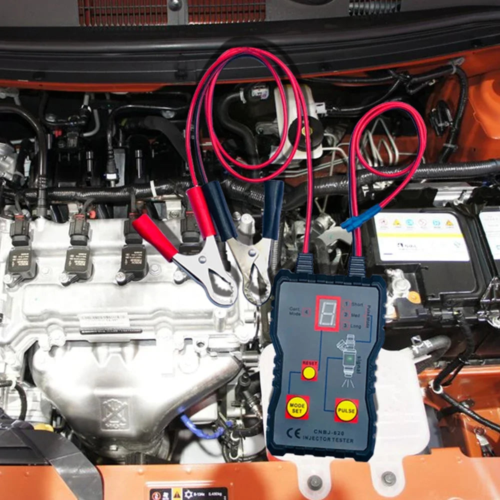 Newest Fuel System Scan Tool Automotive Cleaning Tool Kit Injector Flush Cleaner Car Fuel Injector Tester Portable 4 Pluse Mode