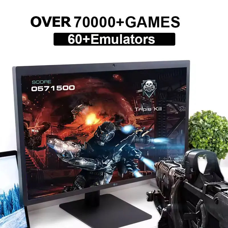 M88 Game Console — 4K HD, 60+ Emulators, Up to 4 Controllers, 4-Player TV Console