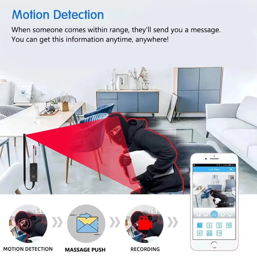 4K Mini WiFi Home Camera — Motion Detection & Remote Viewing