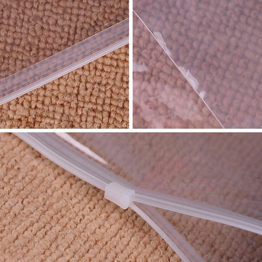 5 or 10 Piece Transparent Clothes Zipper Bags - Reusable Shirt & Garment Pouches