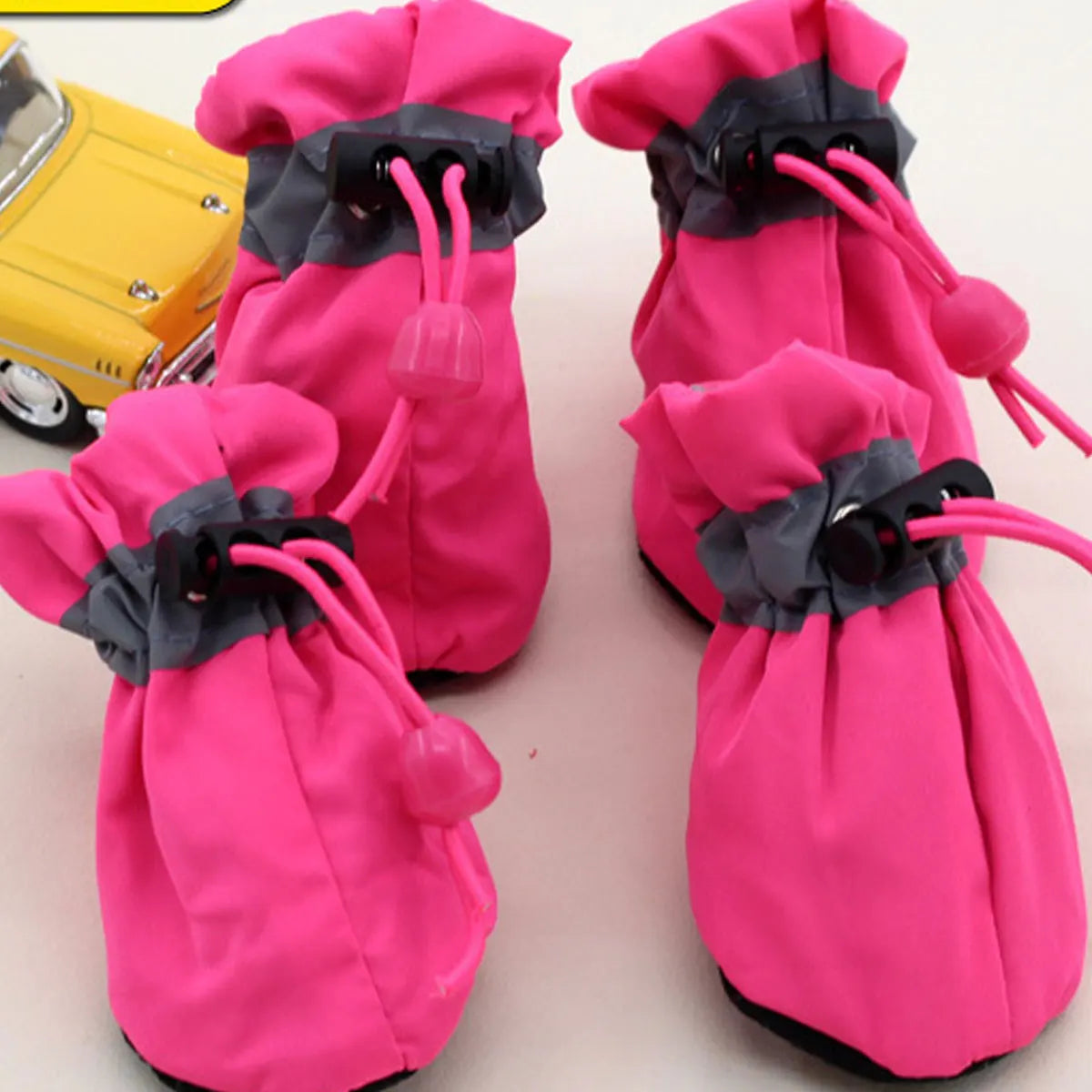 Fleece Dog Snow Booties - Reflective Anti-Slip Pet Winter Shoes - photo 18