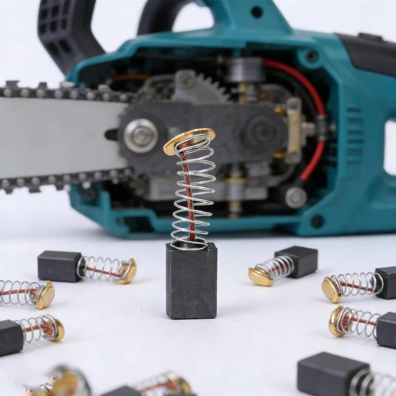 Carbon Brush Repair Kit Power Tool Electric Motor Replacement Parts Chainsaw Hand Drill Angle Grinder Graphite Brush Spring Part