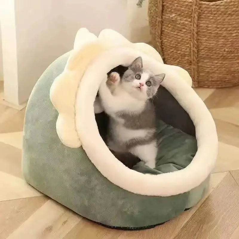 Foldable Self-Warming Cat Tent Bed - Removable & Washable – photo 4