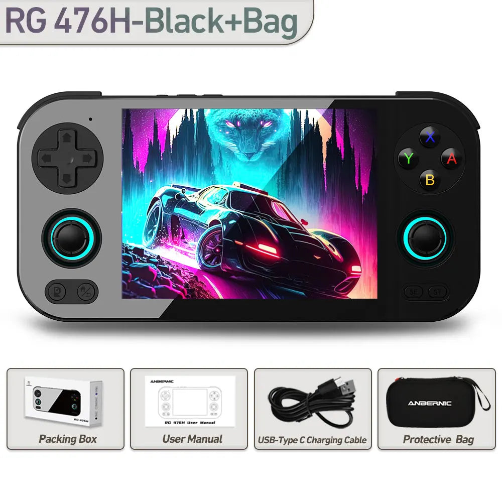 ANBERNIC RG 476H Retro Game Console 4.7-inch LTPS In-Cell display Android 13 Unisoc T820 Processor Video Games RG476H Streaming
