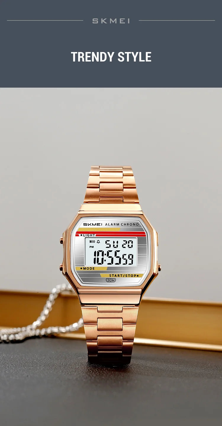 SKMEI 2514 Fashion Men's Electronic Watch Luminous Multifunction Clock Waterproof Calendar Alarm Clock Student Digital Watches