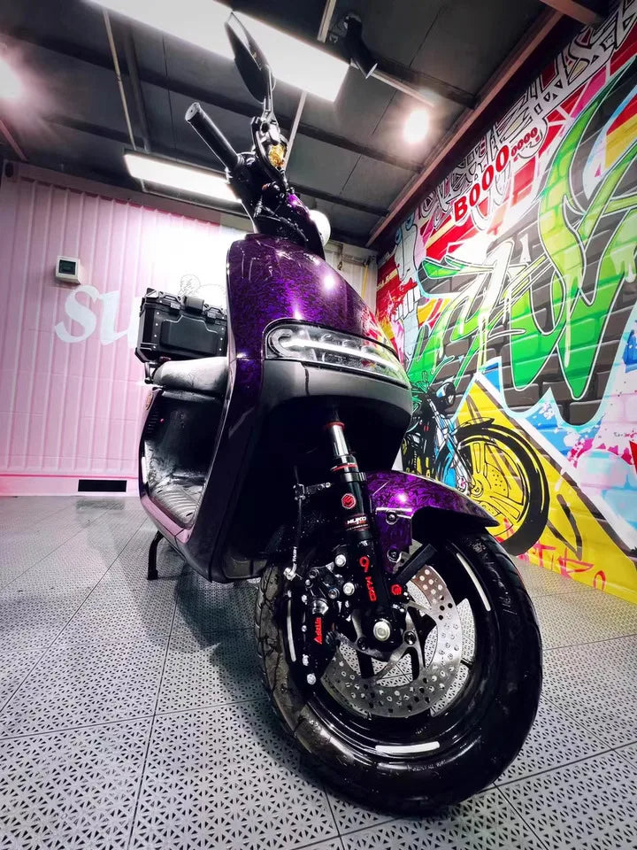 Forged Carbon Fiber Vinyl Film Purple Crystal Car Stickers Auto Wrapping Tuning Cover For Auto Body And Car Accessories