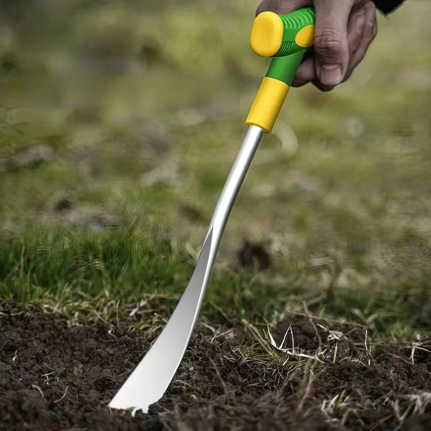 1pc T Shaped Spade Stainless Steel Weeding Troyel Lightweight Hand Tool For Pot Transplanting For Edging Moving Loose Soil Weedi