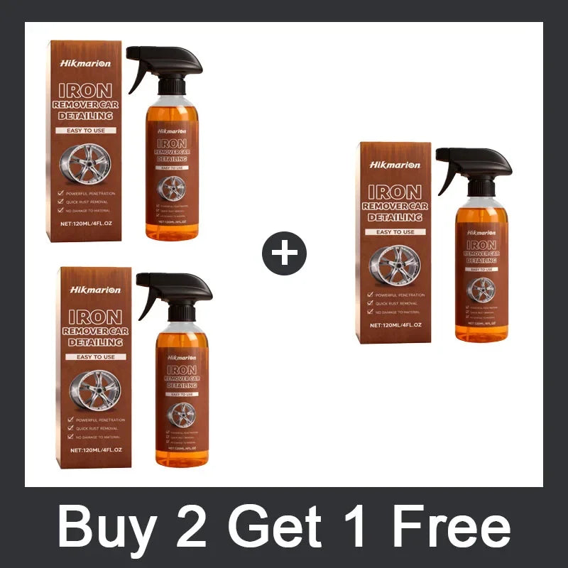 Car Rust Removal Spray Iron Powder Rust Remover Auto Rust Cleaning Agent Paint Chrome Paint for Metal Surfaces Cleaning Tool