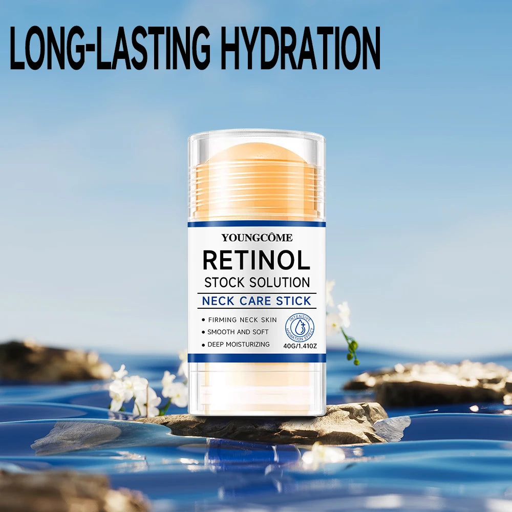 YOUNGCOME Retinol & Collagen Neck Firming Stick 40g – Anti-Aging, Wrinkle Reduction, Dark Spot Correction & Tightening | CPNP Certified | 1, 2 & 4 Pcs