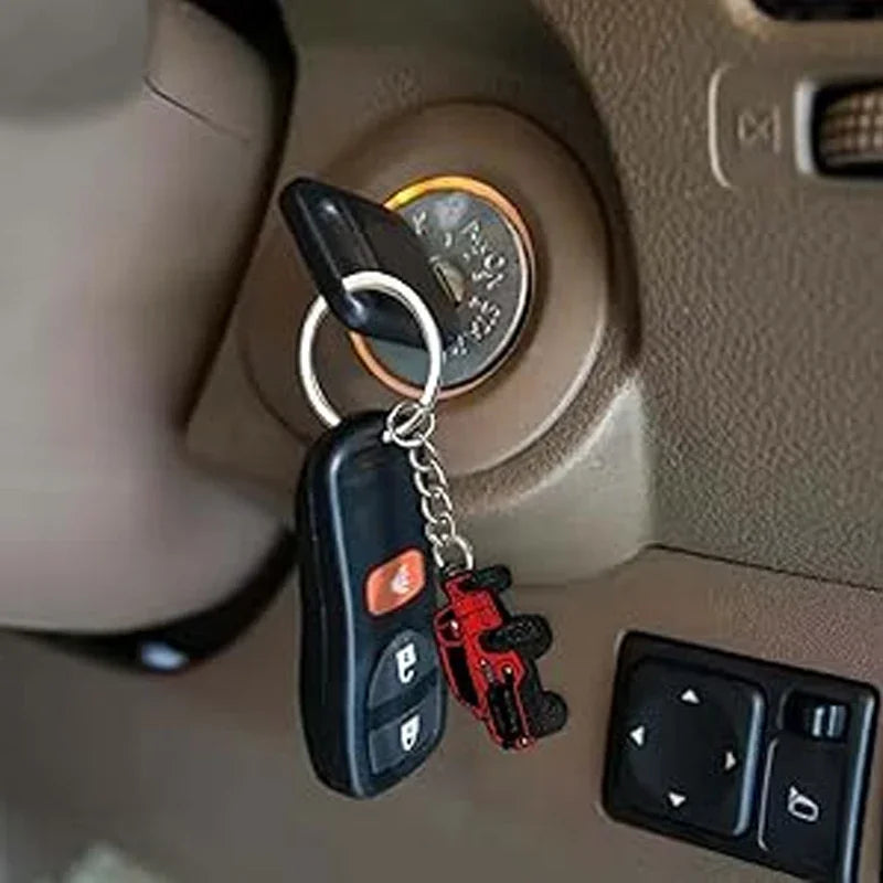 Zinc Alloy Uncoated Car Model Pendant Keychain for Tacoma Style Metal Keychain for Toyota Tacoma Durable Decor Accessories