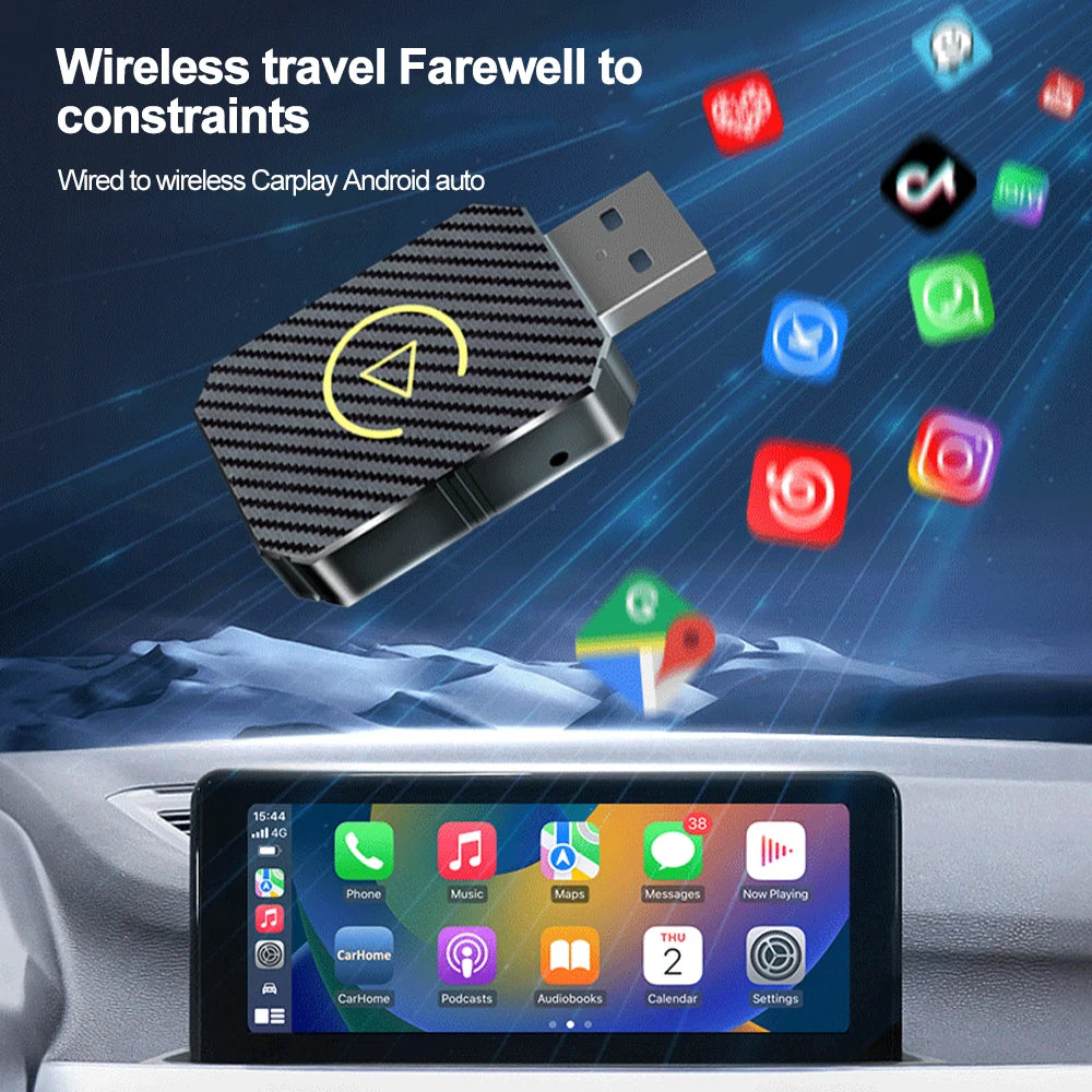 2-in-1 Wireless CarPlay & Android Auto Adapter