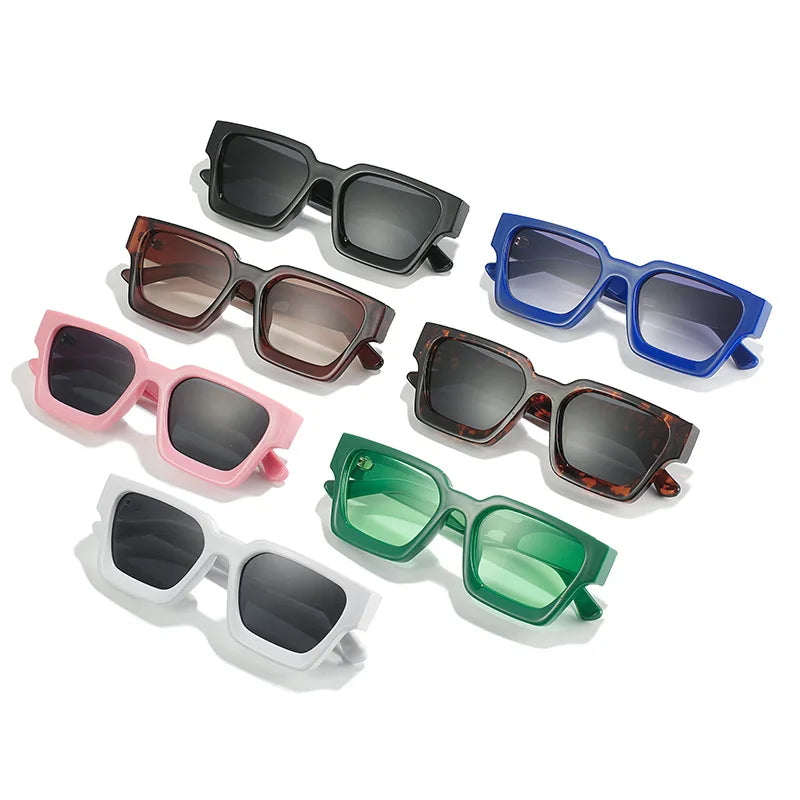 SHAUNA Square Sunglasses for Women — Retro Tinted UV400