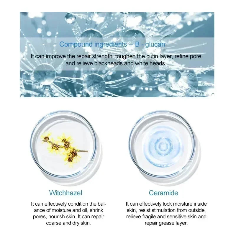 Lactobionic Acid Pore Shrink Serum Hyaluronic Face Moisturizing Nourish Smooth Pores Repair Essence Firm Korean Cosmetics