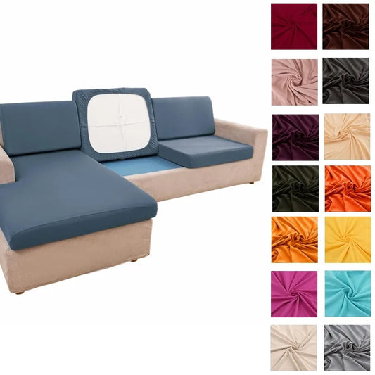Summer Silk Spandex Seat  Sofa Cushion Cover Pad Protect 2026 Living Room Couch Slipcover 1 2 3 4 Seater Sofa Seat Covers