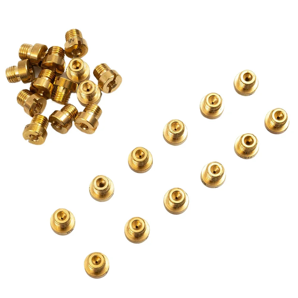 25Pcs Main Jet 55-115 M6 For Dellorto & For Mikuni Carburetors 6mm Main Jets Set Carburetor Injector Nozzle Replacement