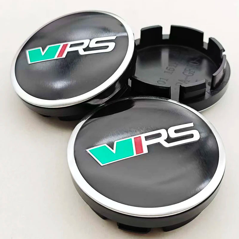 4pcs 56mm Car Styling Wheel Center Hub Caps Logo VRS Rim Cover Badge Emblem For Skoda Rapid Octavia RS Kodiaq Fabia Accessories
