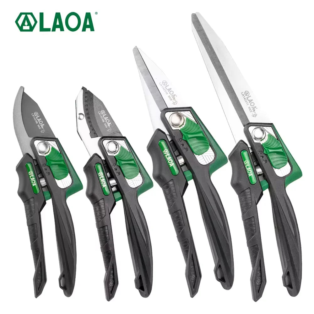 LAOA SK5 Garden Pruning Scissors – Hardened Blade Shears for Fruit, Flowers & Branches