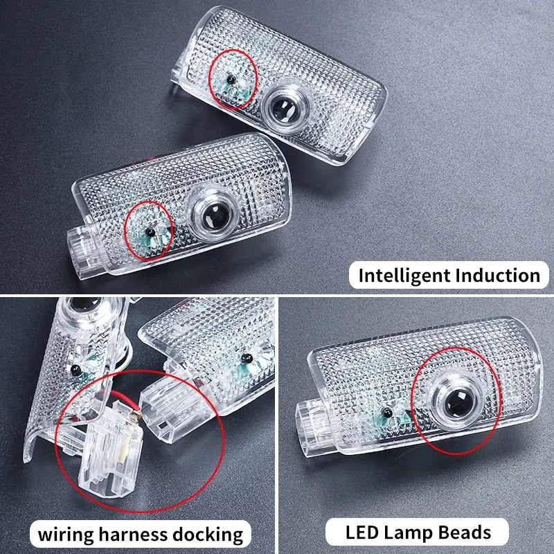 For Toyota Land Cruiser Prado 150 2010-2023 Interior Upgraded  Accessories LC150 FJ150 Car Door Lower Corner light courtesy lamp