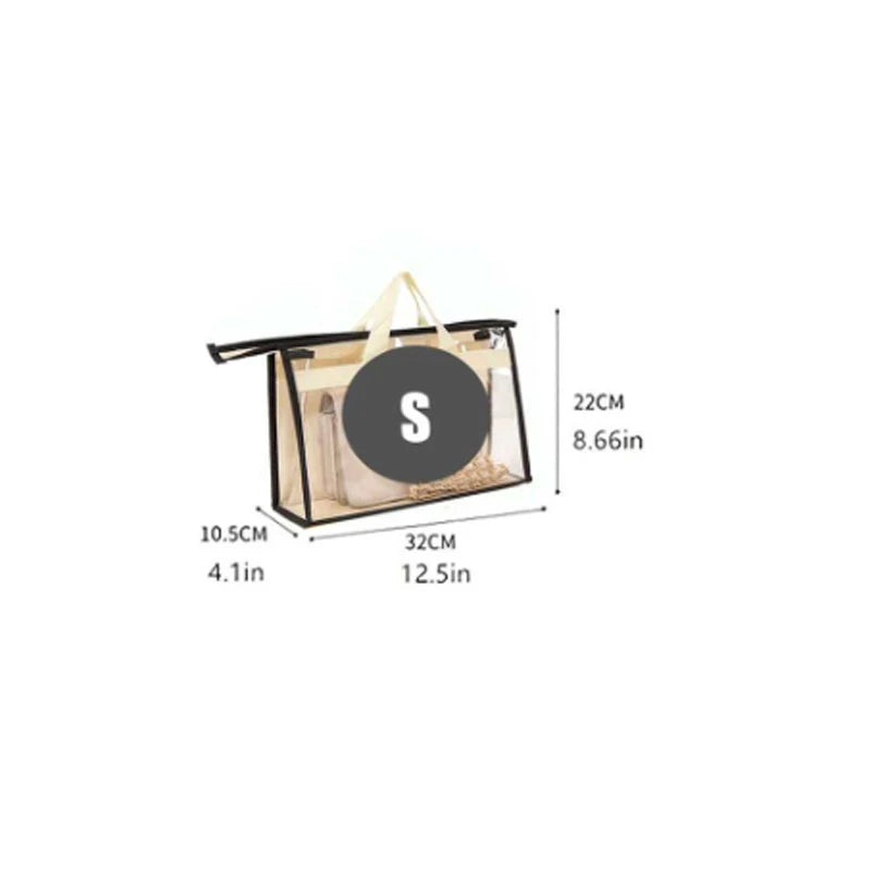 1Pcs Portable Handbag Dust Cover - Reusable Protective Storage Bag for Purses - Ideal for Travel and Wardrobe Organization