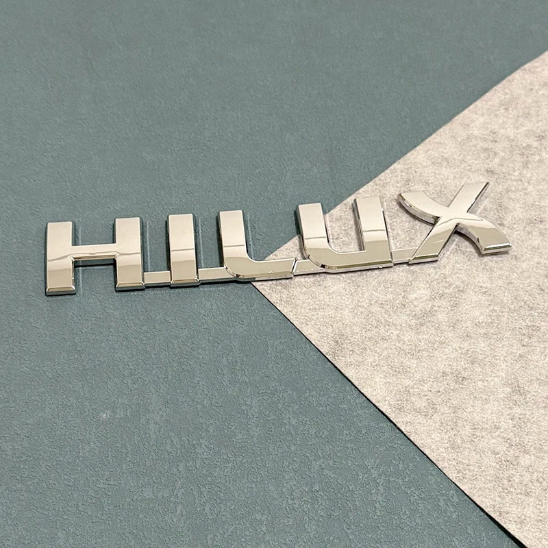 3D ABS Car Emblem Sticker for Toyota Hilux (2005-2015) & Vigo MK6 MK7 3.0 D4D - Trunk Letter Decal Badge Accessories