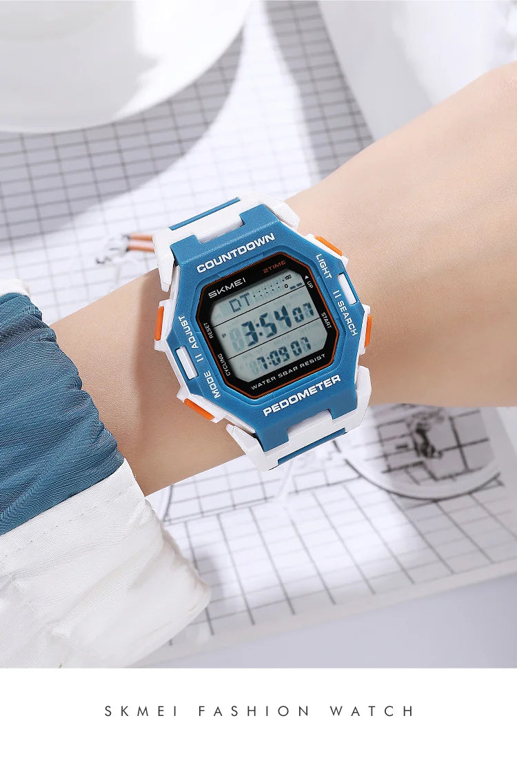 SKMEI 2596 Brand New Men Electronic Watch Fashion Alarm Clock Calendar Chronograph Luminous Digital Watches for Man reloj hombre