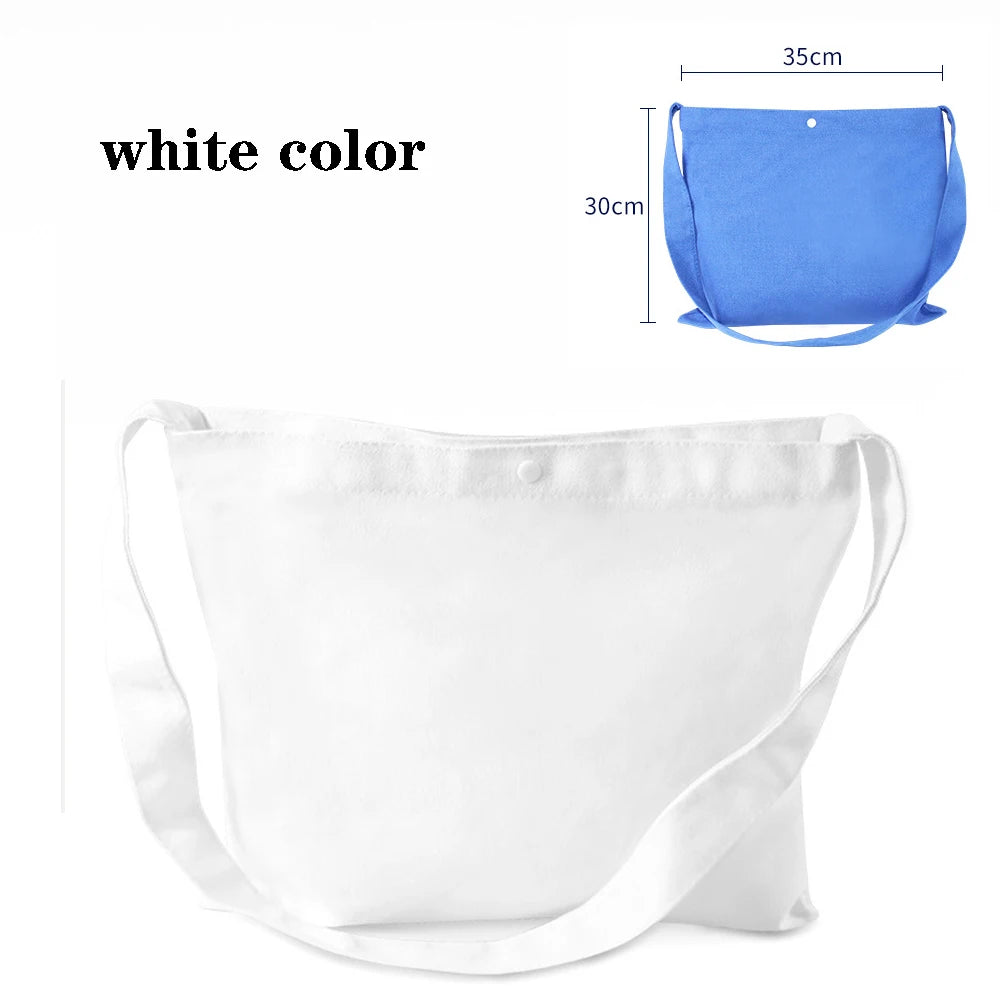 Canvas Bag Storage Bag Grocery Bag Eco-Friendly foldable Bag folding Pocket Tote Portable Shoulder Handbags Food Shopping bag