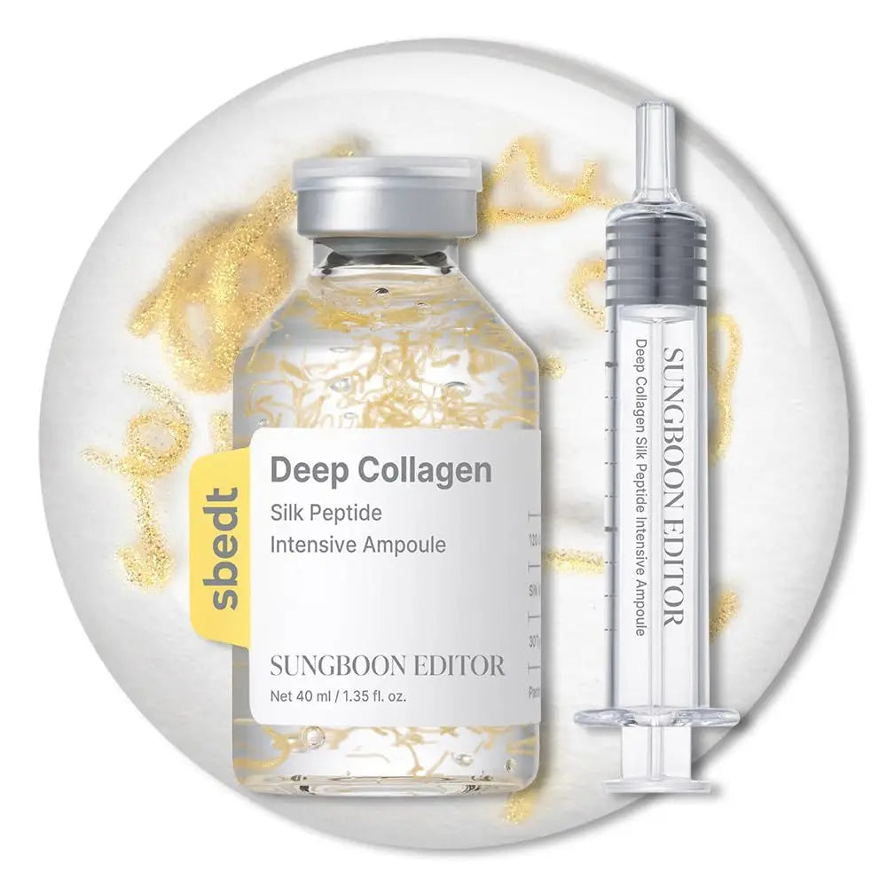 Deep Collagen Silk Peptide Intensive Lifting Ampoule – Anti-Aging Face Serum | Firming & Brightening | 40ml