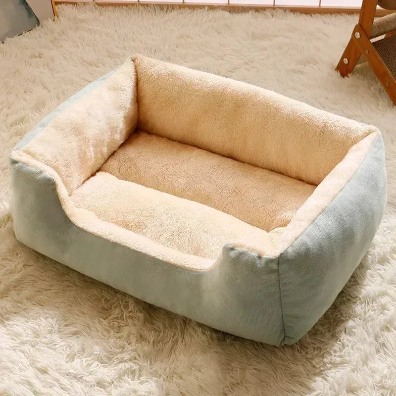 Washable Cat & Dog Bed Cushion — Breathable Winter Pet Basket