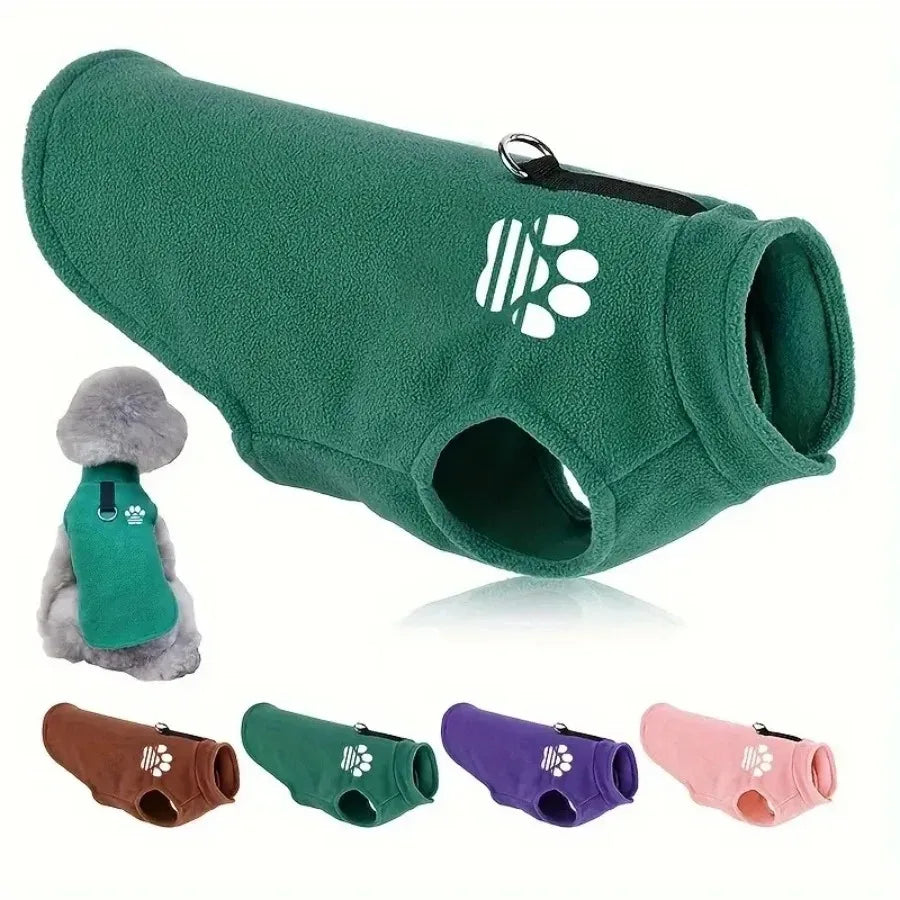 Cozy Fleece Dog Sweater Vest - Pullover for Small to Medium Breeds