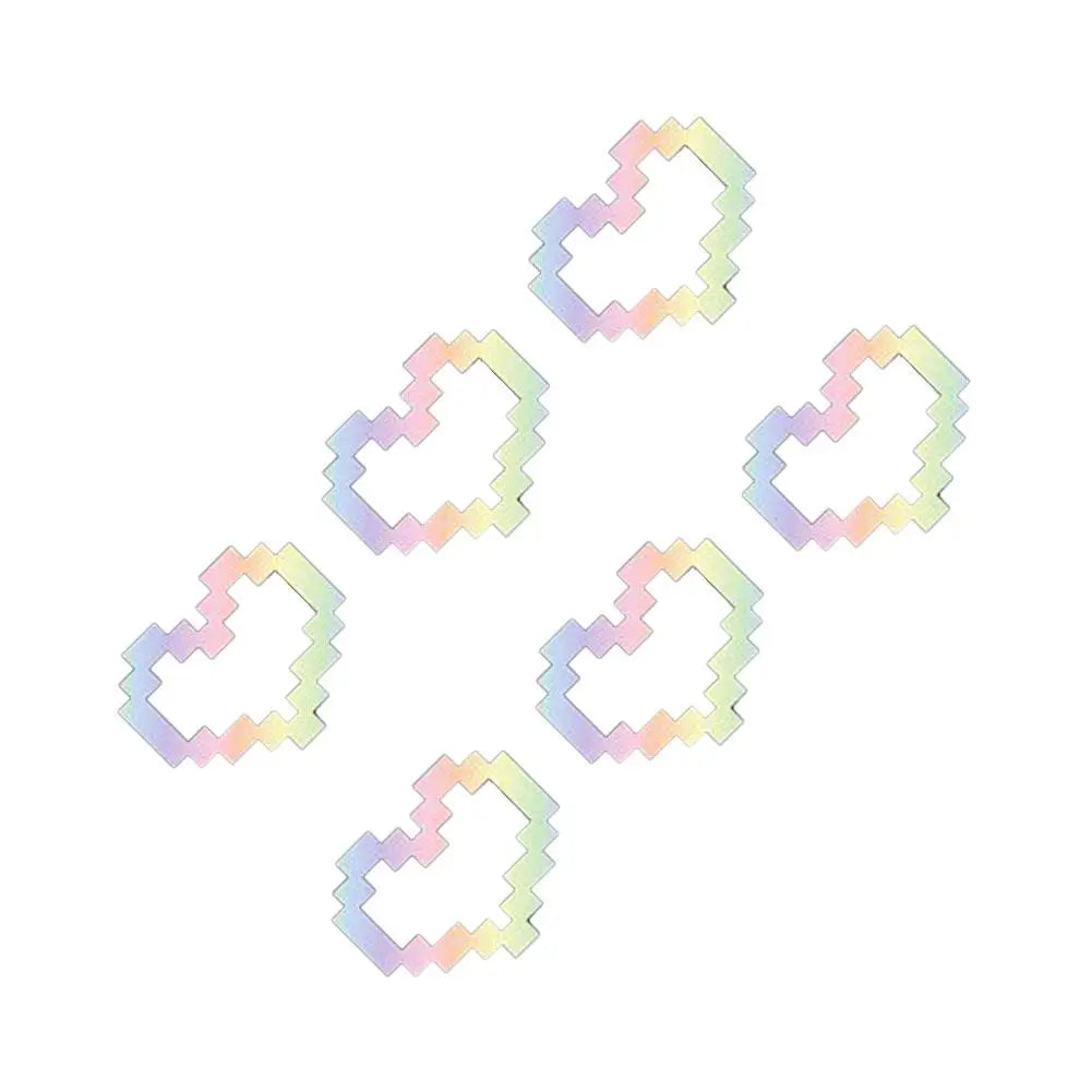 Pixel Heart Car Sticker - 6-Bit Love Decal for Window Headlight Taillight, Waterproof Vinyl Decoration to Personalize Your Car